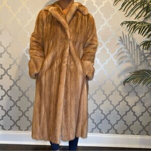 VINTAGE AUTUMN HAZE MINK FUR COAT-42”